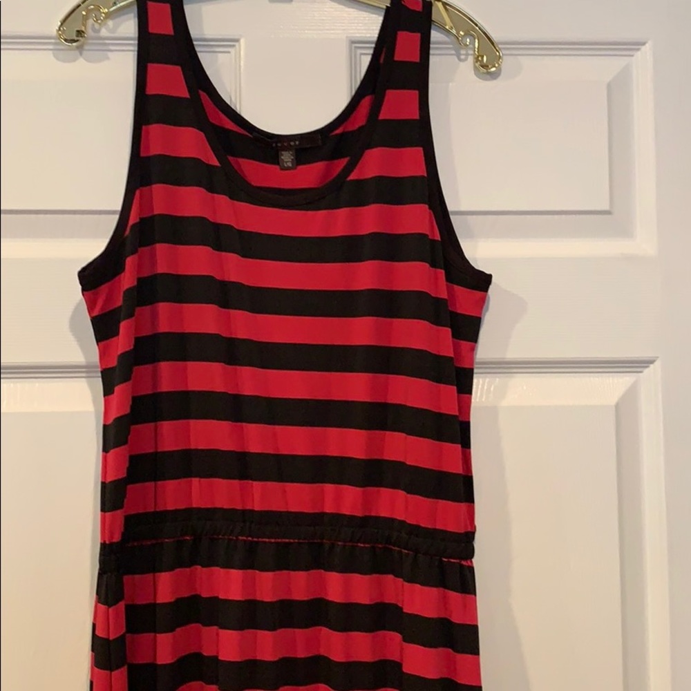 👗 Comfortable Striped Maxi Dress size large - Picture 2 of 7